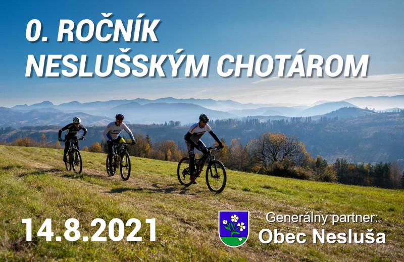 Traja cyklisti na lesnej lúke - obrázok k podujatiu 0. ročník Neslušským chotárom, 14. 08. 2021, Generálny partner: Obec Nesluša