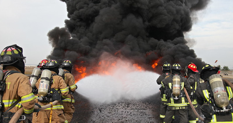 Camp Humphreys firefighters turn up the heat with live fire training in Korea - 121023 by USAG-Humphreys is licensed with CC BY 2.0. To view a copy of this license, visit https://creativecommons.org/licenses/by/2.0/