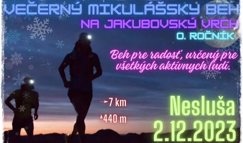 Plagát behu na Jakubovský vrh