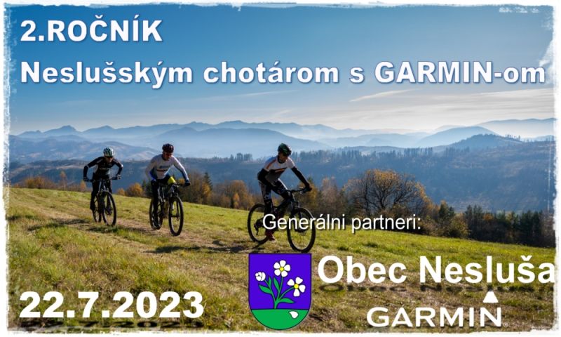 Plagát cyklistického podujatia Neslušským chotárom