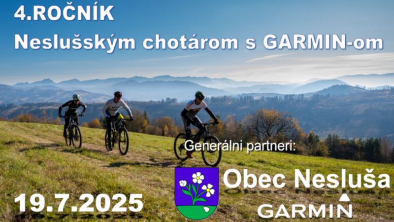 Plagát cyklistických pretekov Neslušským chotárom