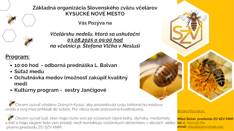 Plagát podujatia s programom