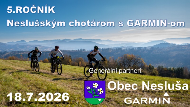 Plagát cyklistických pretekov Neslušským chotárom